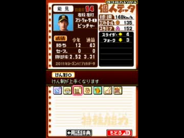 パワプロクンポケット14で選手能力を見てみた 阪神編 - ニコニコ動画