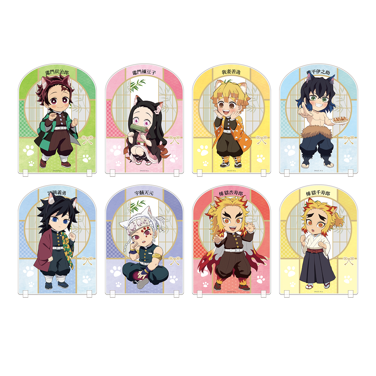 新品未使用】鬼滅の刃 ねこ型缶バッジ 冨岡義勇 いこいの里めぐり 特別