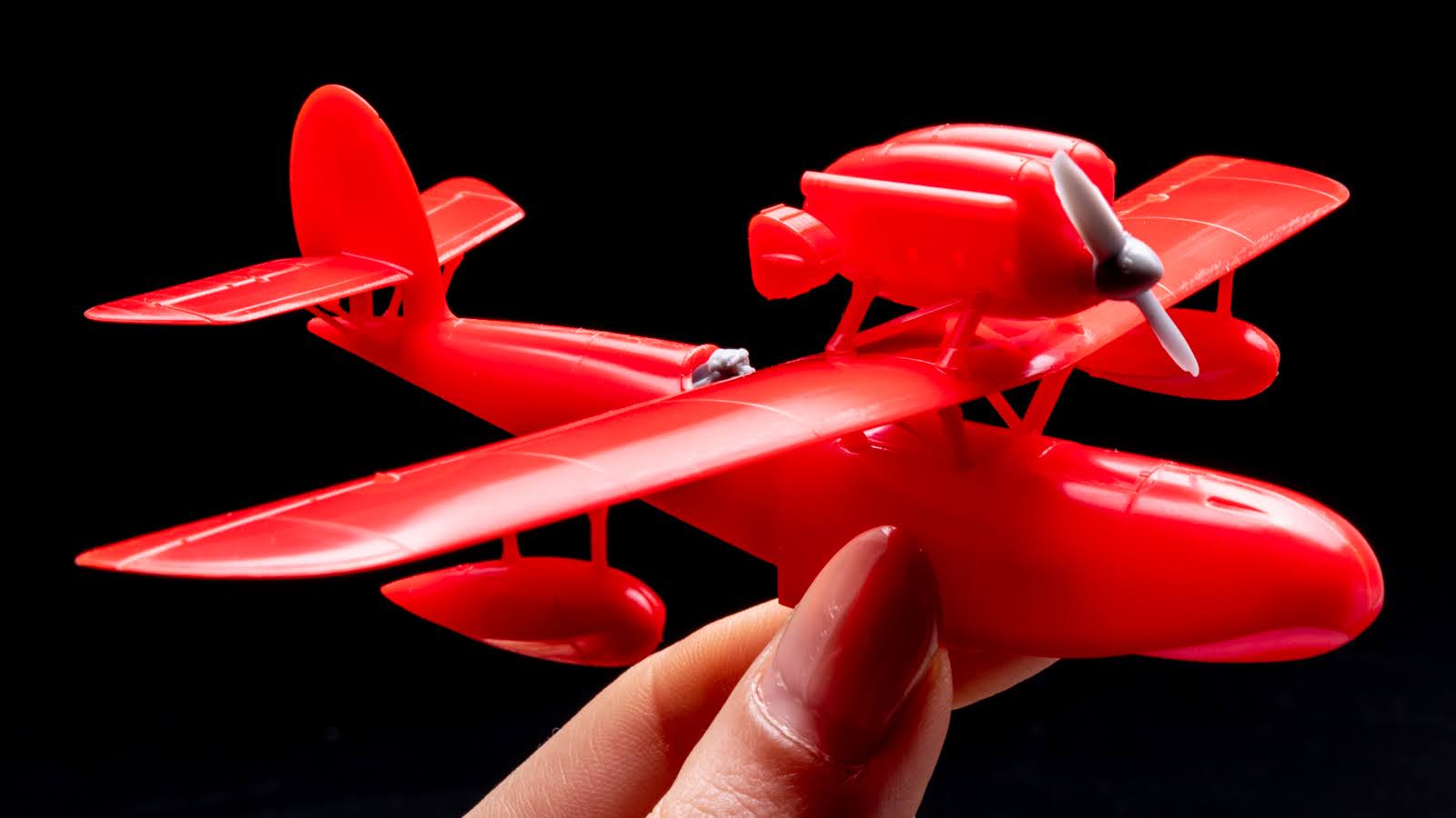 ファインモールドの大定番、『紅の豚』ポルコ・ロッソの乗機を刺し身で