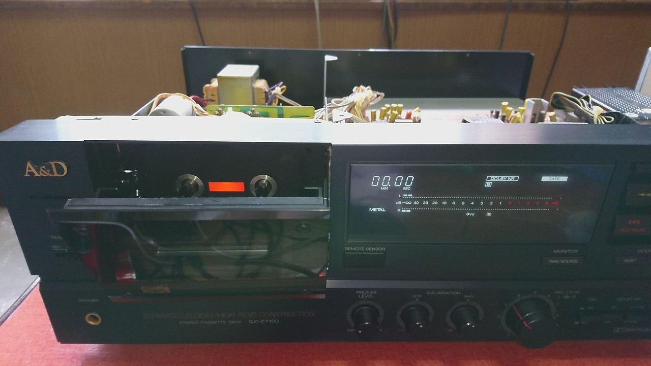 A&D GX-Z7100 の修理（機械系オーバーホール） | スーパーカセッターズ
