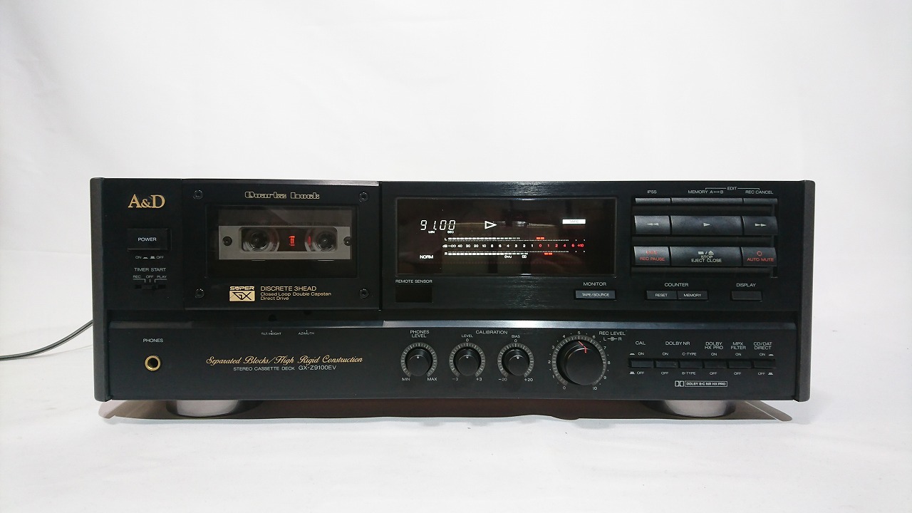 A&D GX-Z9100EV｜カセットデッキのレンタル―2週間から利用可能
