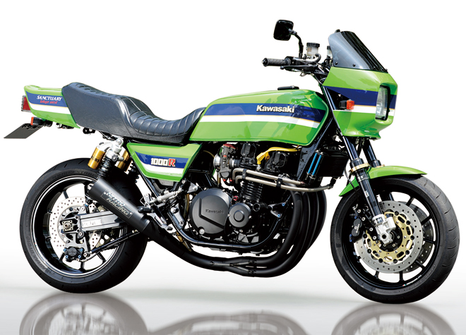 Z1000R/J Z1100R/GP 4in1 手曲げスチールメガホンEXマフラー | NOBLEST