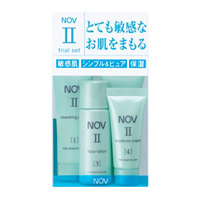 とても敏感なお肌の低刺激性スキンケア Ⅱシリーズのトライアルセット｜NOV
