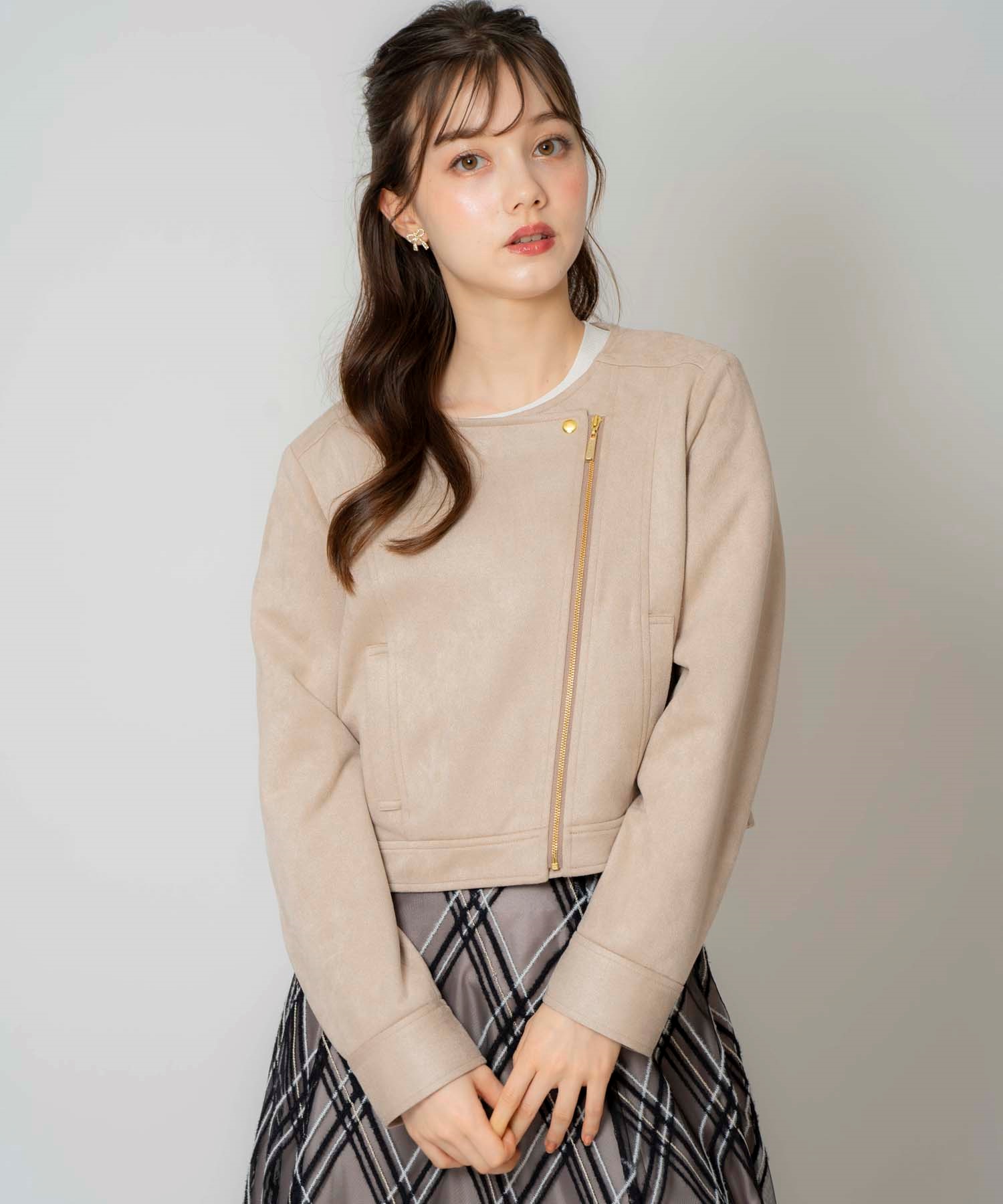 ノーカラーライダースジャケット | ジャケット | NOELA OFFICIAL WEB STORE