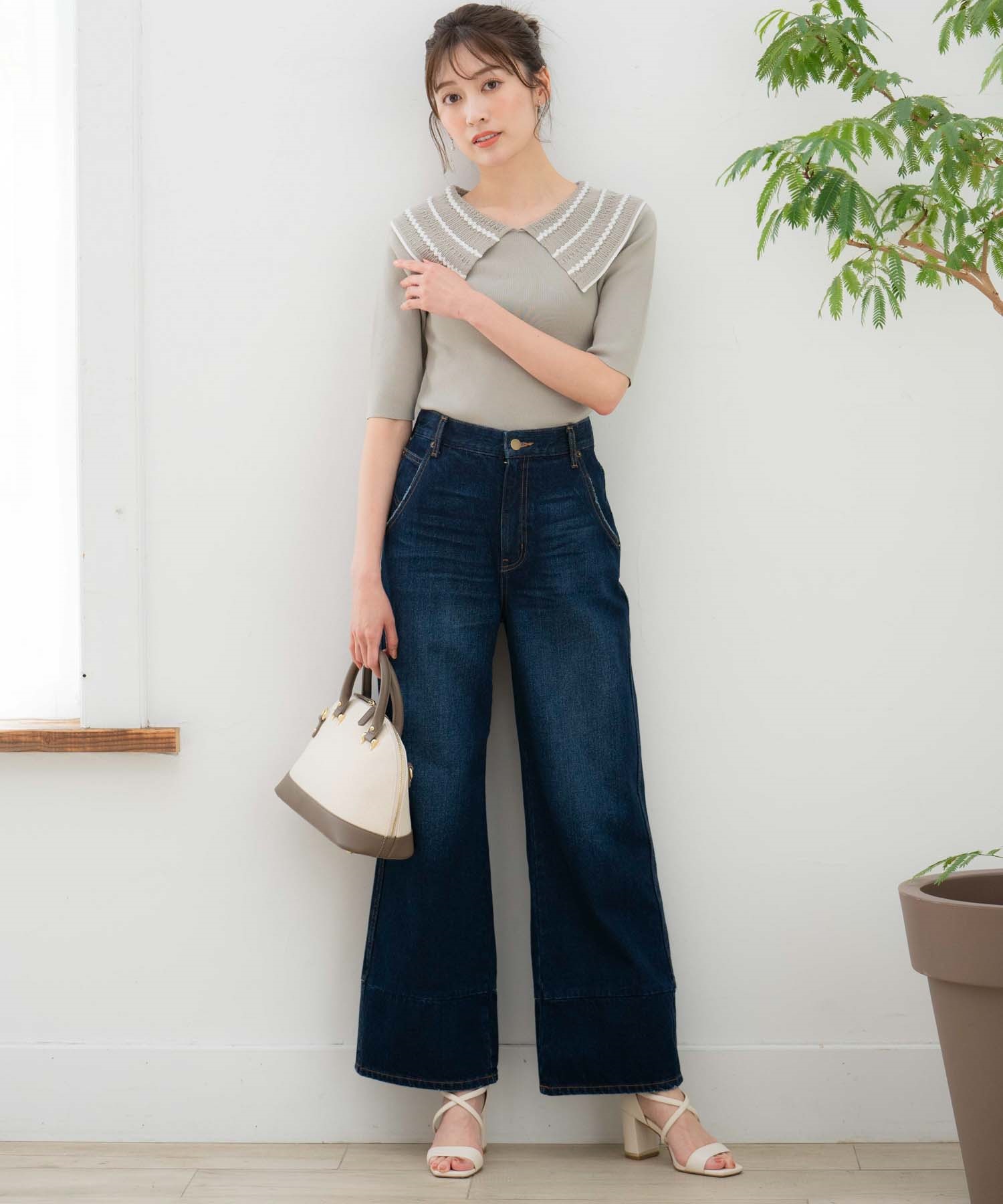 デニムワイドパンツ | デニムパンツ | NOELA OFFICIAL WEB STORE