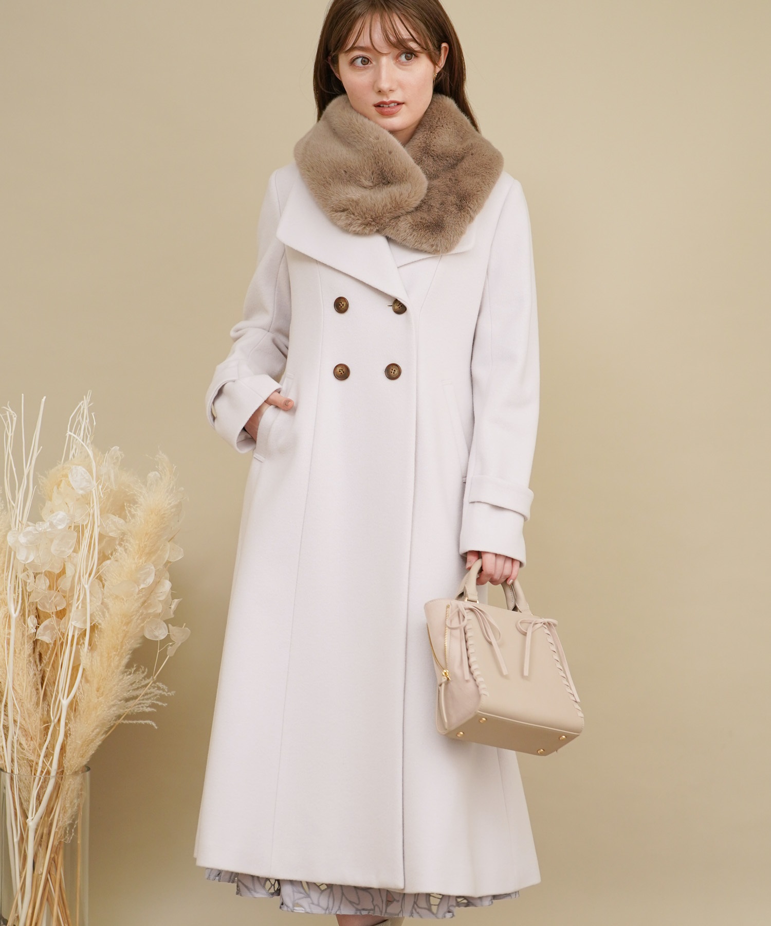 エコファーティペット付コート | コート | NOELA OFFICIAL WEB STORE