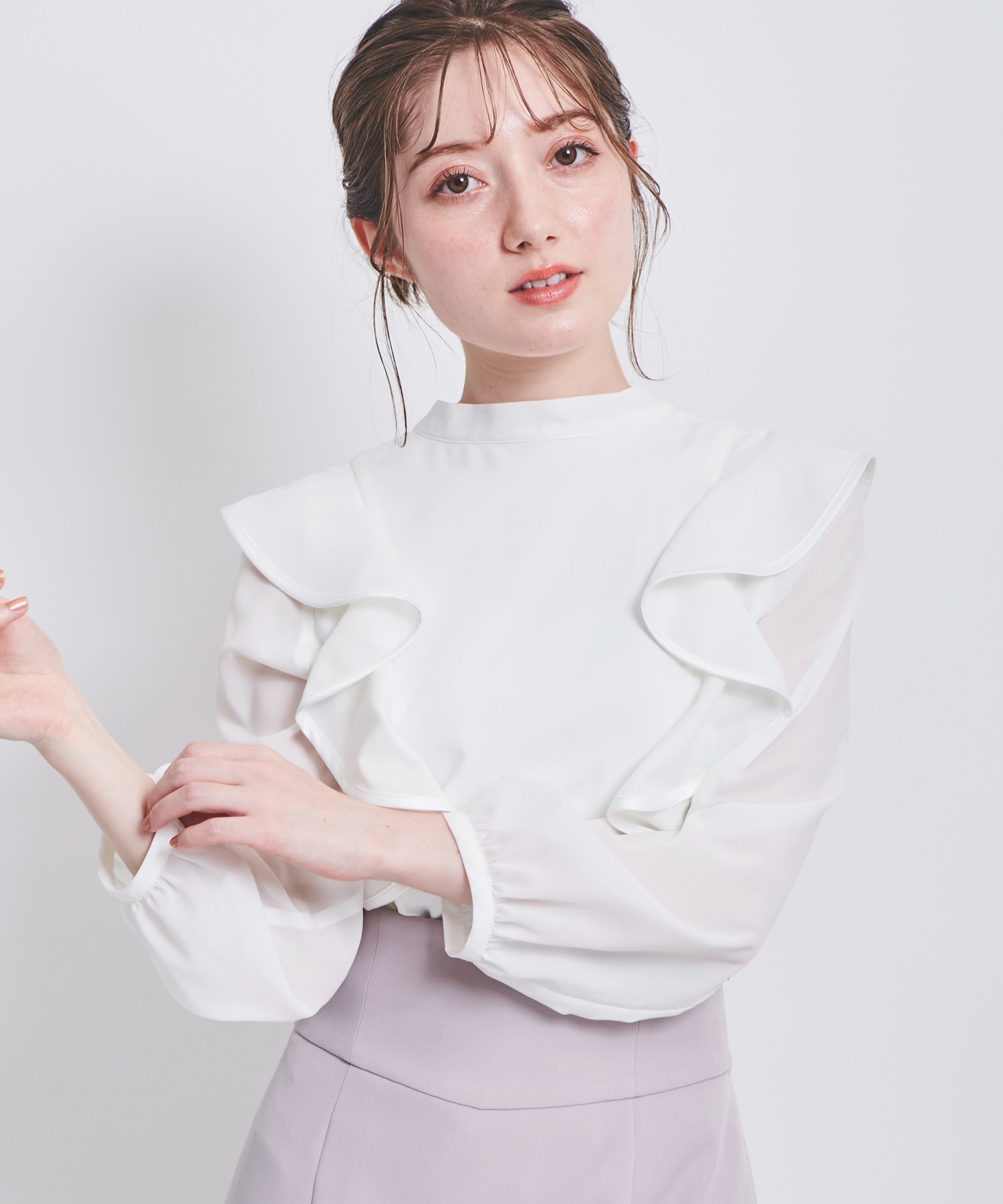 2WAYフリルブラウス | シャツ・ブラウス | NOELA OFFICIAL WEB STORE