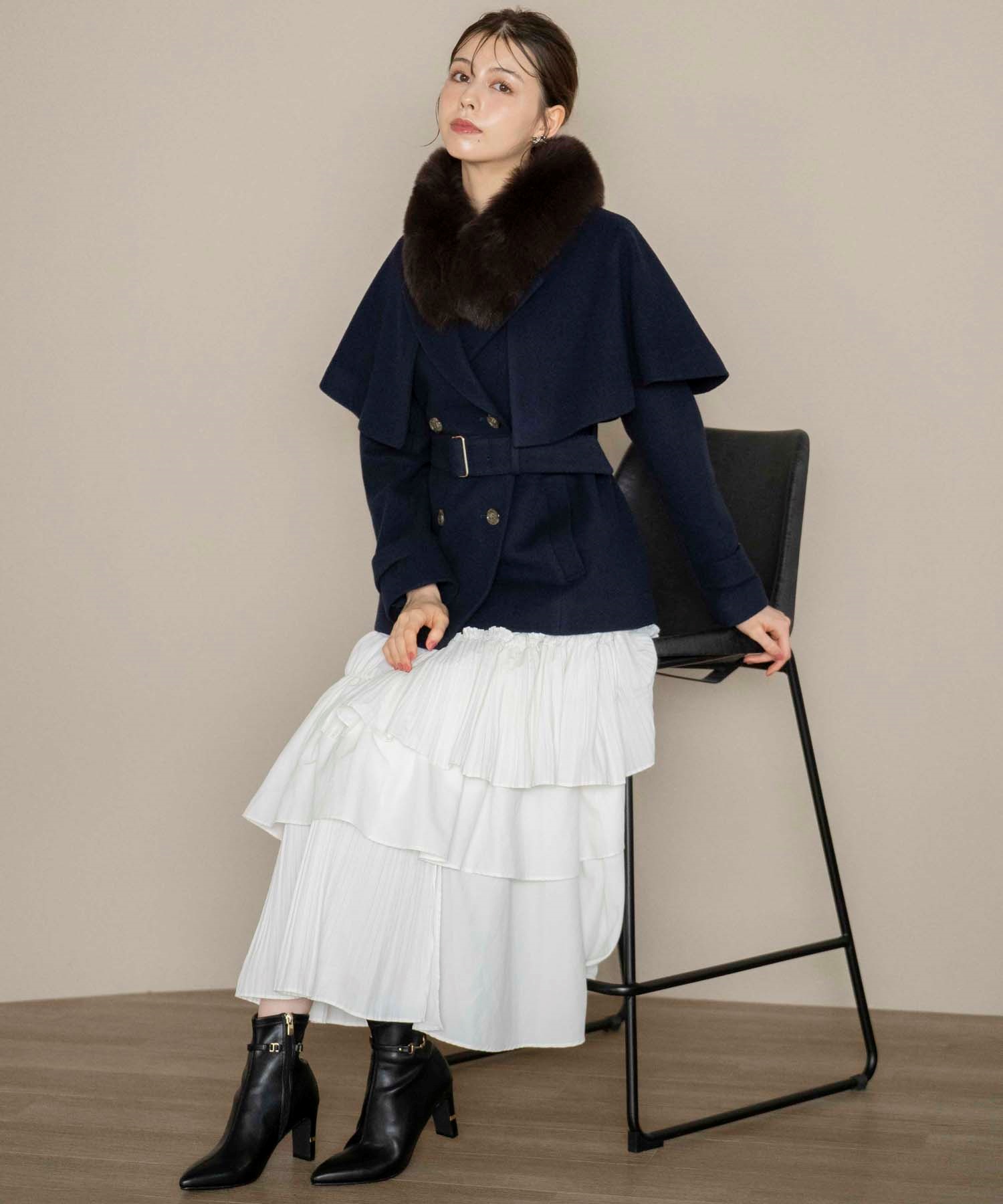 ケープ2WAYミディウールコート | コート | NOELA OFFICIAL WEB STORE