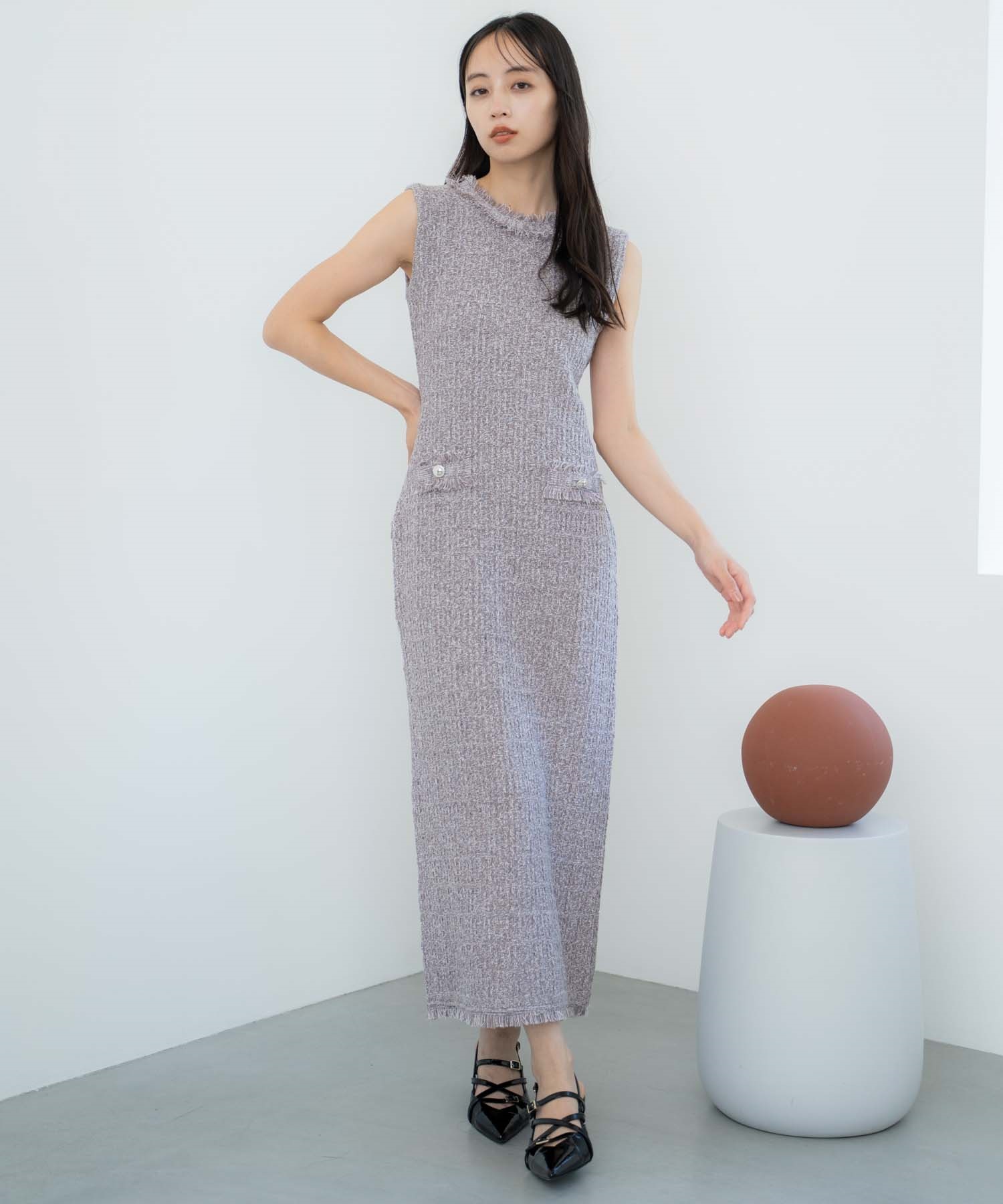 ツイードニットワンピース | ニットワンピース | NOELA OFFICIAL WEB STORE