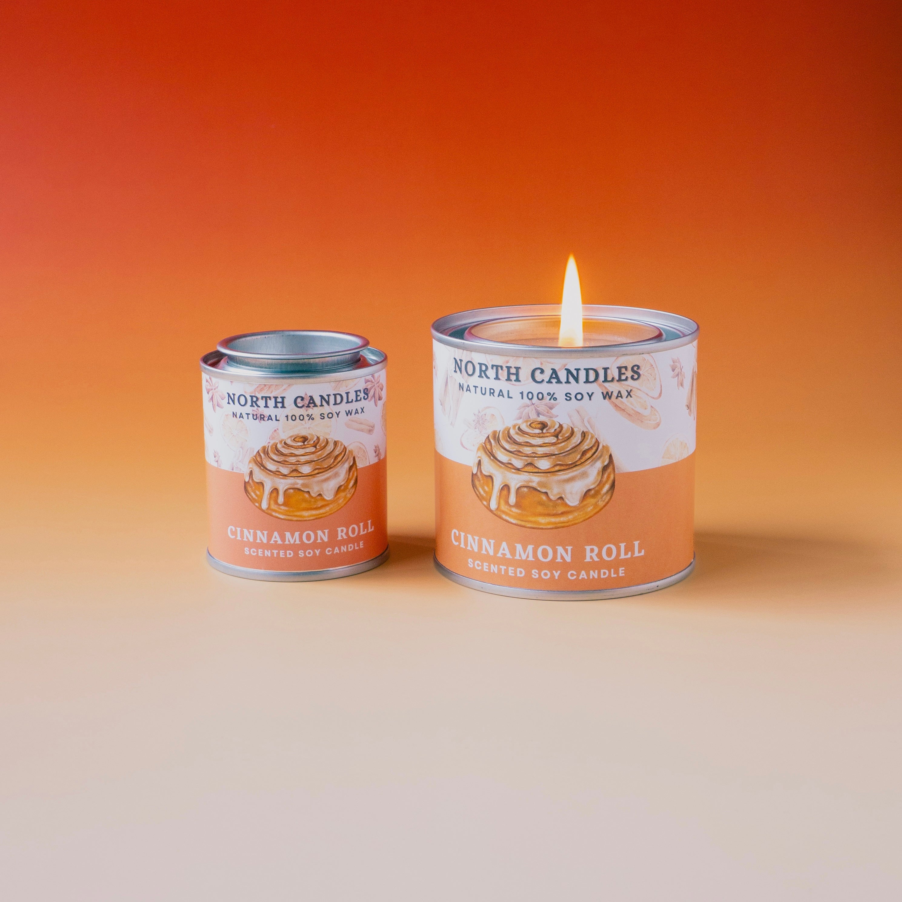 シナモンロールアロマキャンドル North Candles - 100％ ソイ