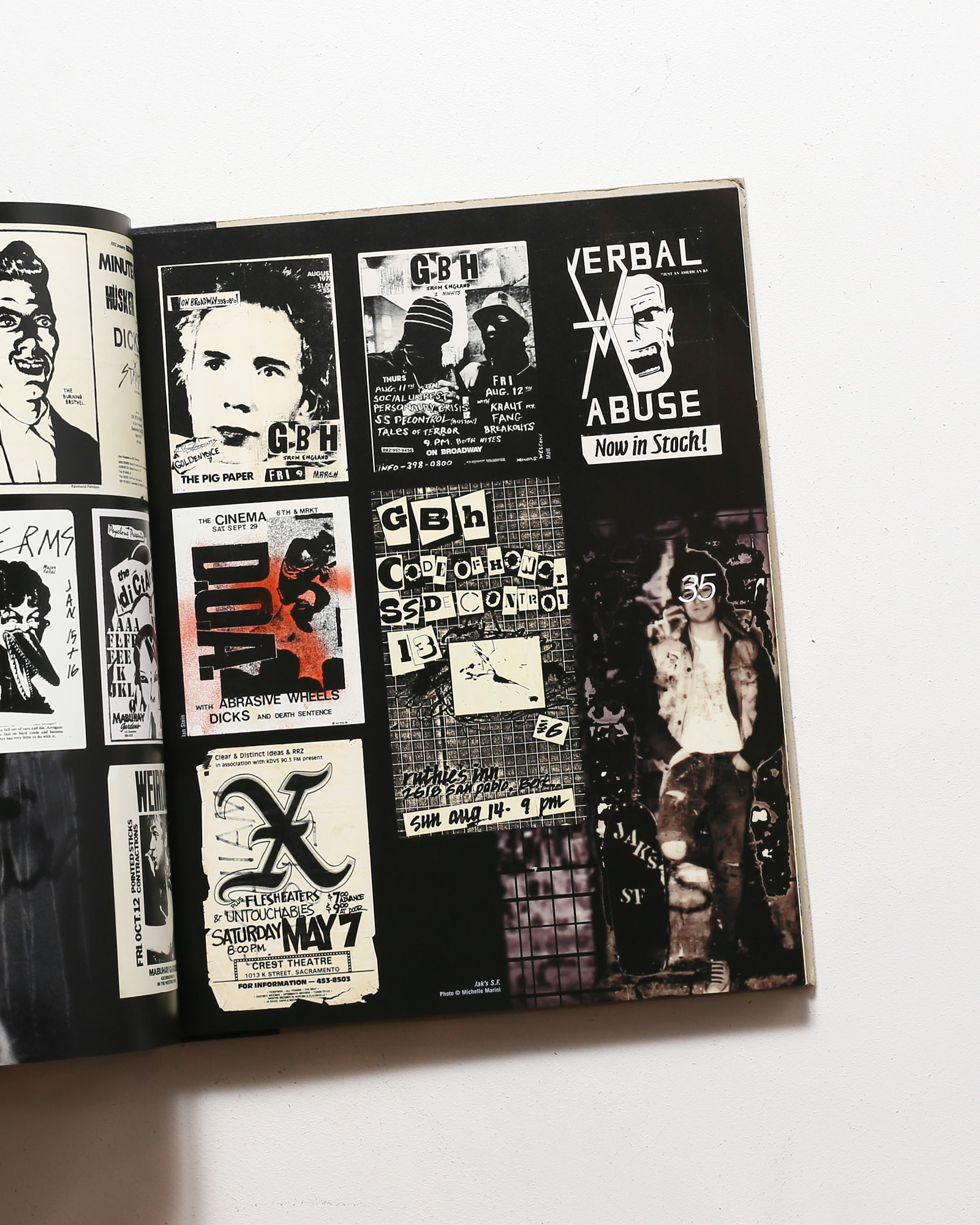 フライヤー1985年付近 ジャパニーズハードコア パンク 鹿鳴館LIPCREAM