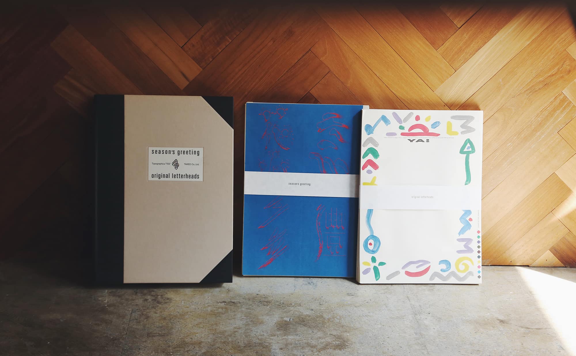 竹尾広告集。グリーティングカードとレターヘッドで楽しむ紙の魅力