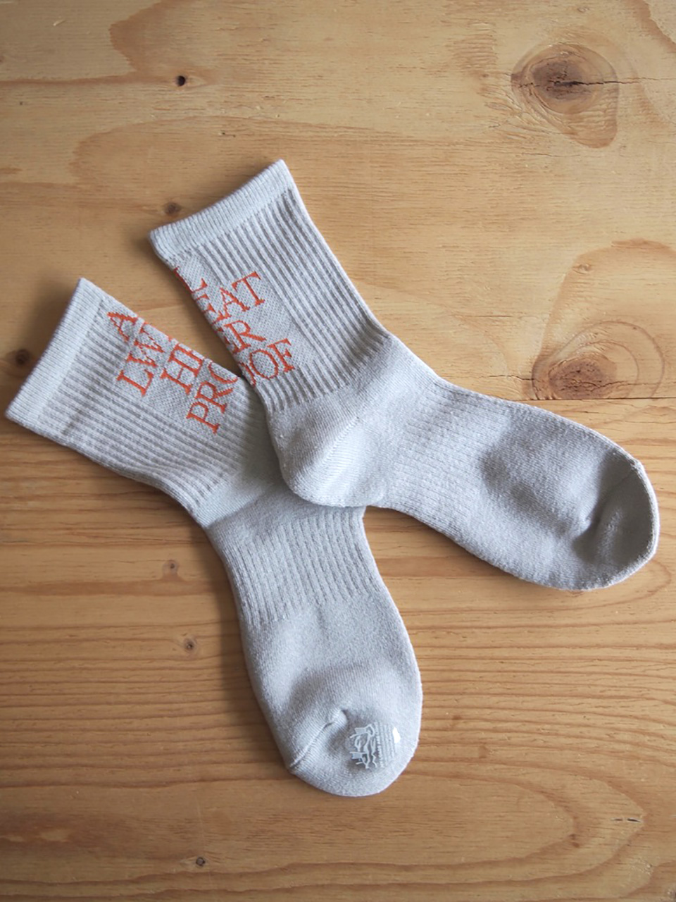 ALWAYTH × MY LOADS ARE LIGHT, AWP TEXT socks - notwonderstore