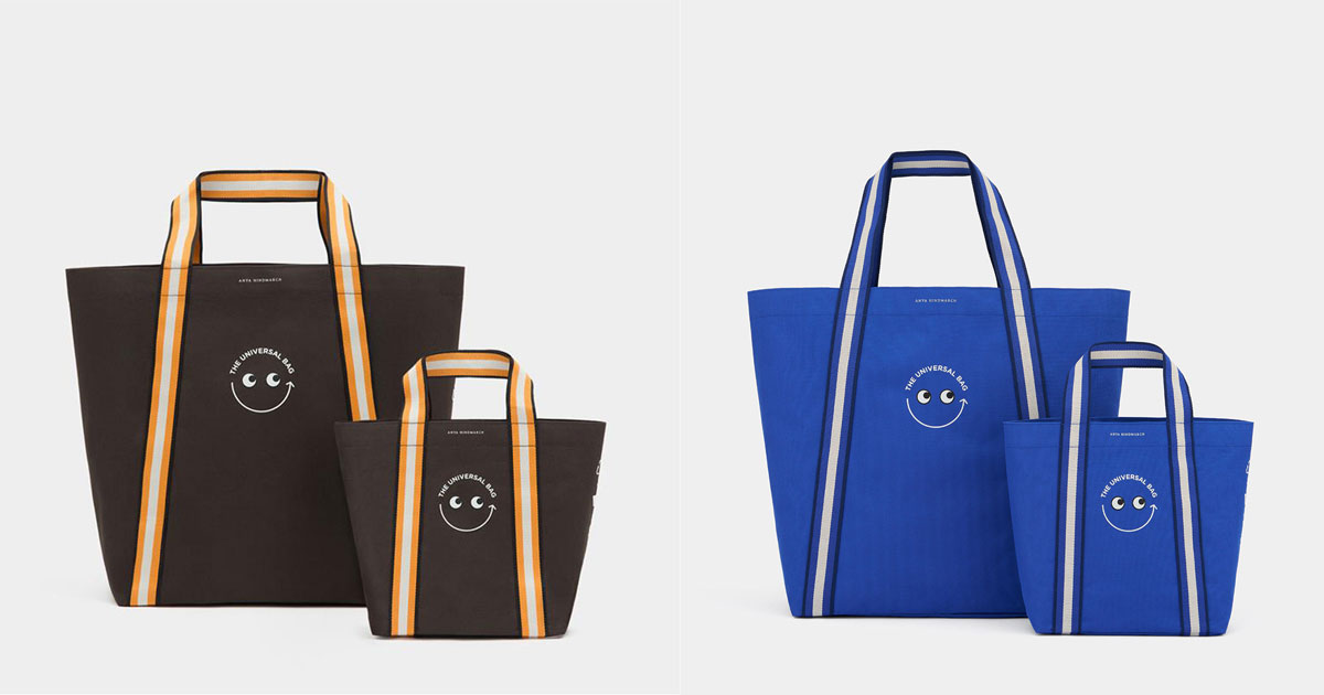 アニヤ・ハインドマーチ」新作エコバッグ2種が発売。ミニサイズと
