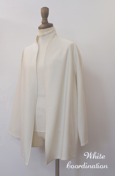 ラップ・コーディガン」 (圧縮ウール/レディース) 【ショート丈/ロング