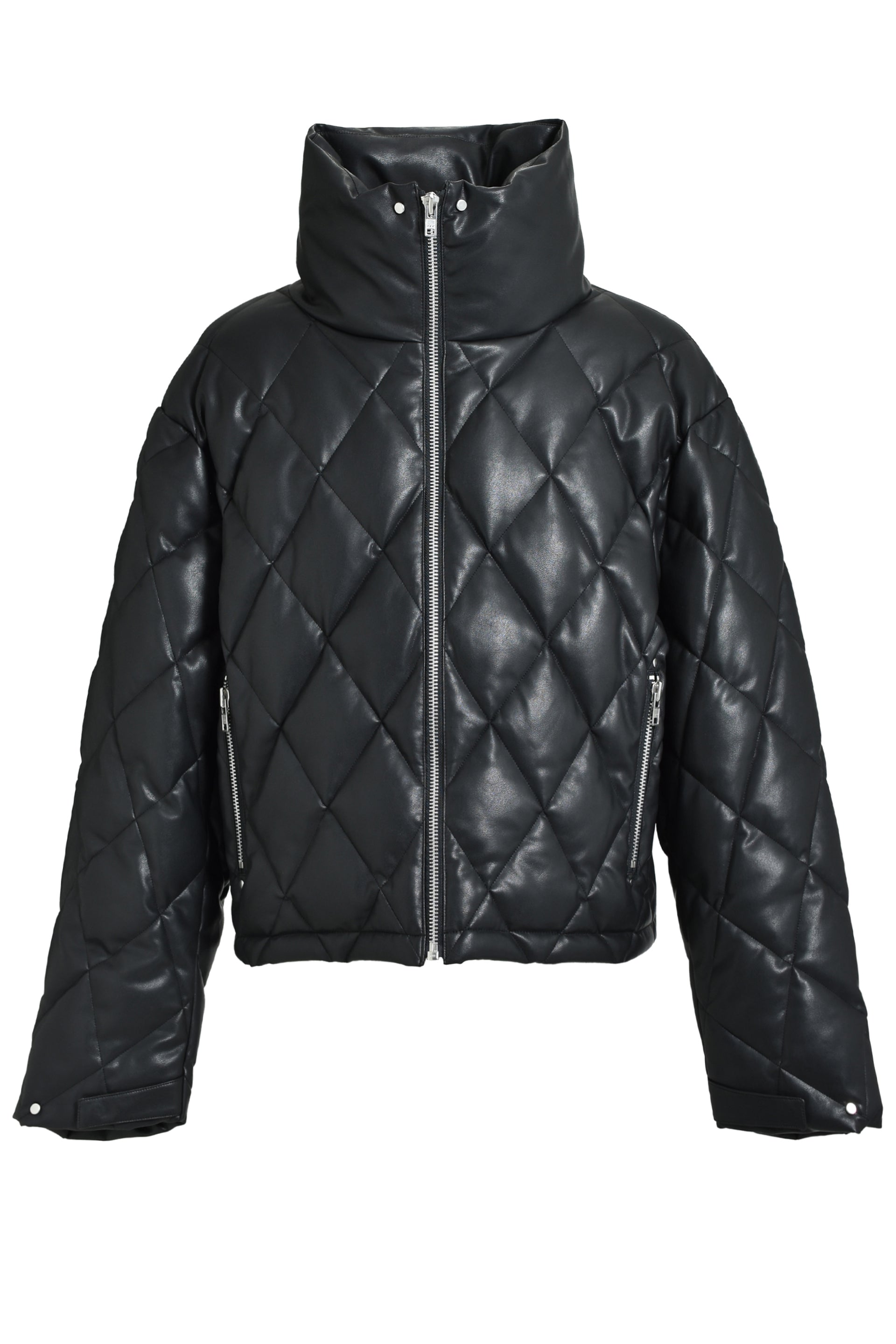 BREATH ブレス FW25FAUX LEATHER CROCODILE DOWN JACKET / BLK