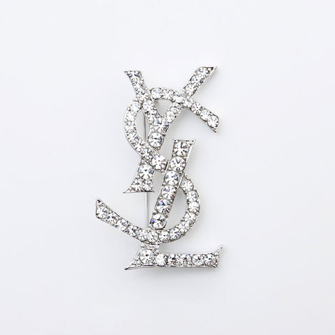 イヴ・サンローラン YVES SAINT LAURENT YSL ロゴ ラインストーン