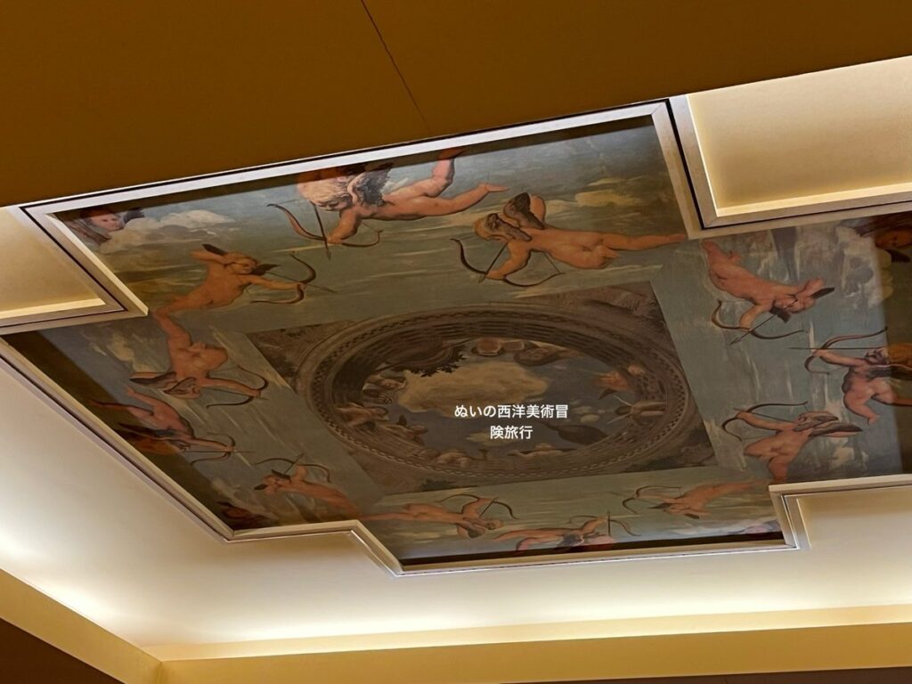 サイゼリヤの天井画！マンテーニャの夫婦の間の天井画を解説