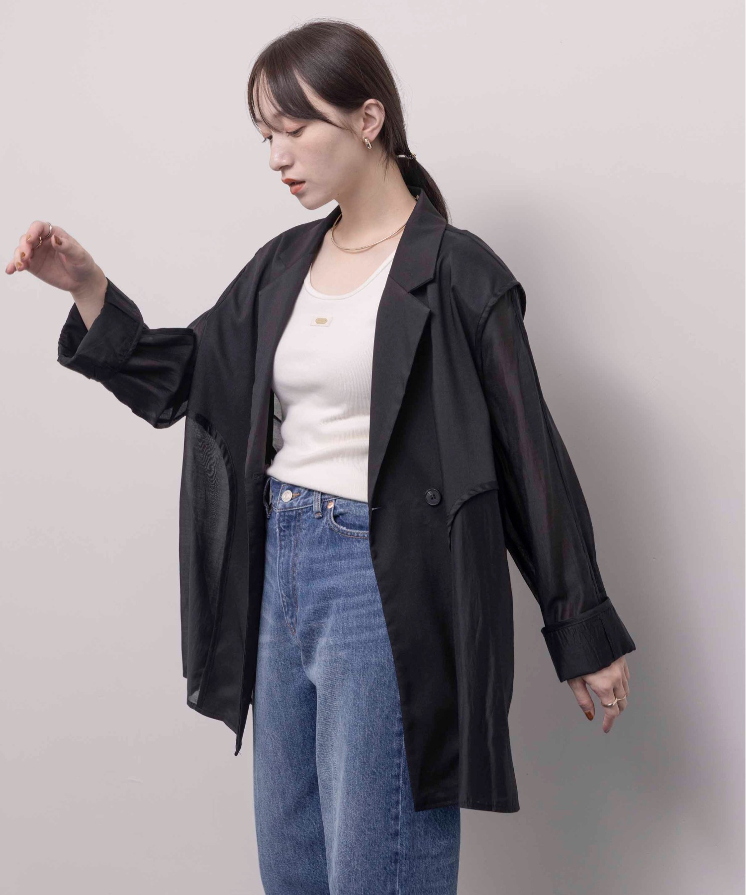 2TEXシアーテーラードジャケット Eimee Law│Eimee Law & LHELBIE 公式