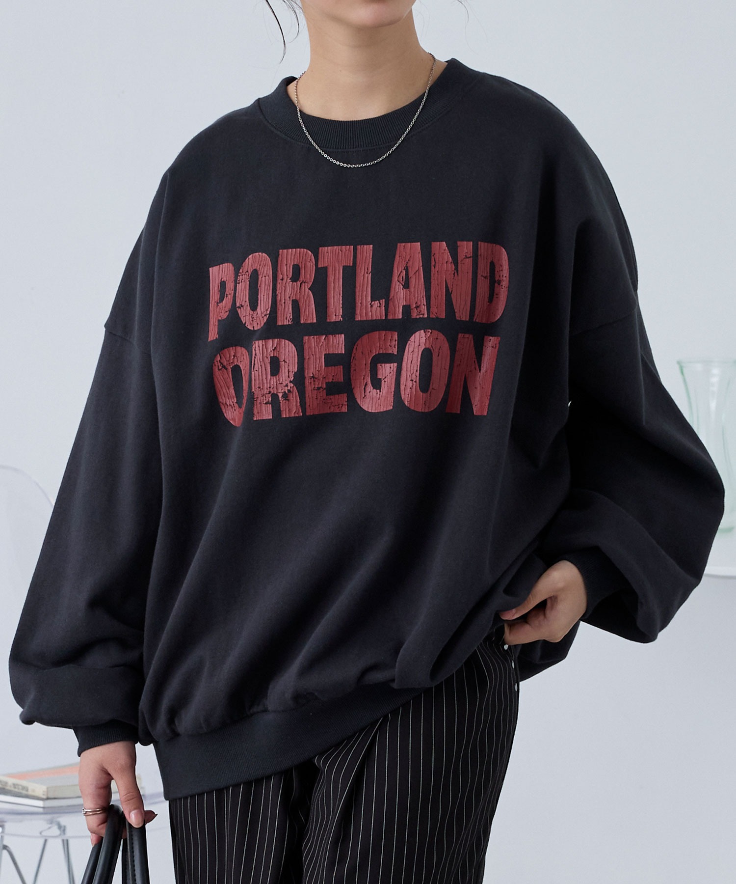 PARAMUS MINNESOTA LOGO CREW NECK SWEAT SHIRTS / パラマス ミネソタ