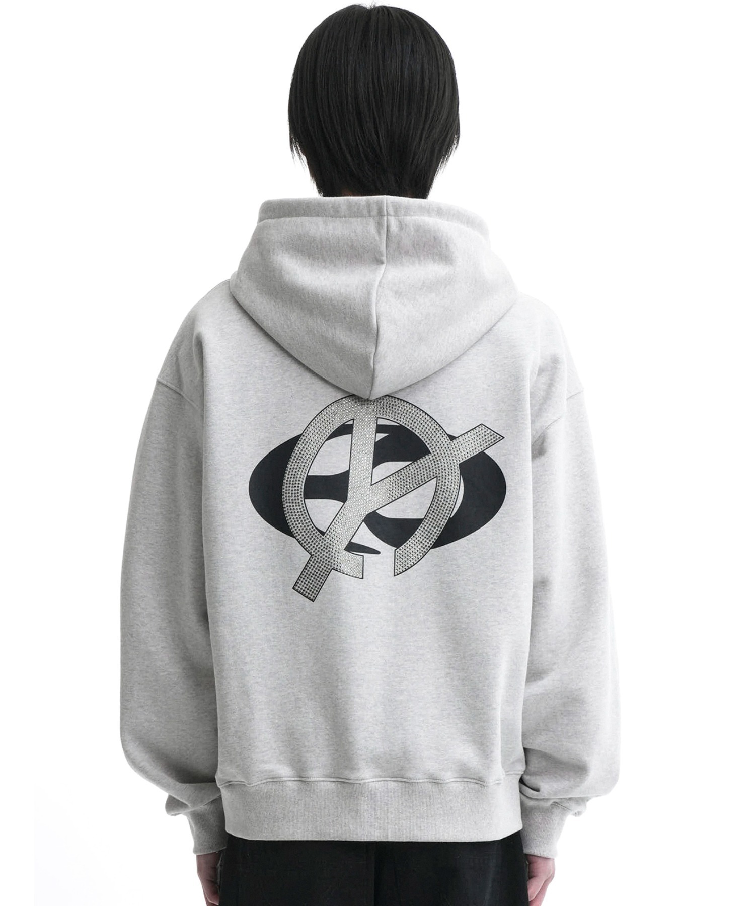 OY/オーワイ』 O.N.L LINESTONE HOODIE ZIP-UP/ロゴラインストーン