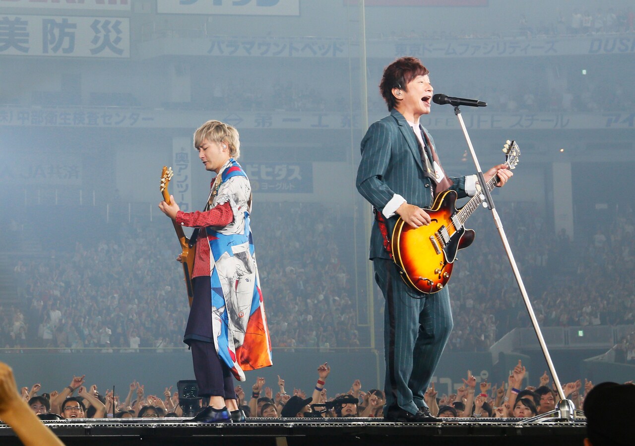 ポルノグラフィティ20周年東京ドームで神曲連発「20年で一番素敵な景色