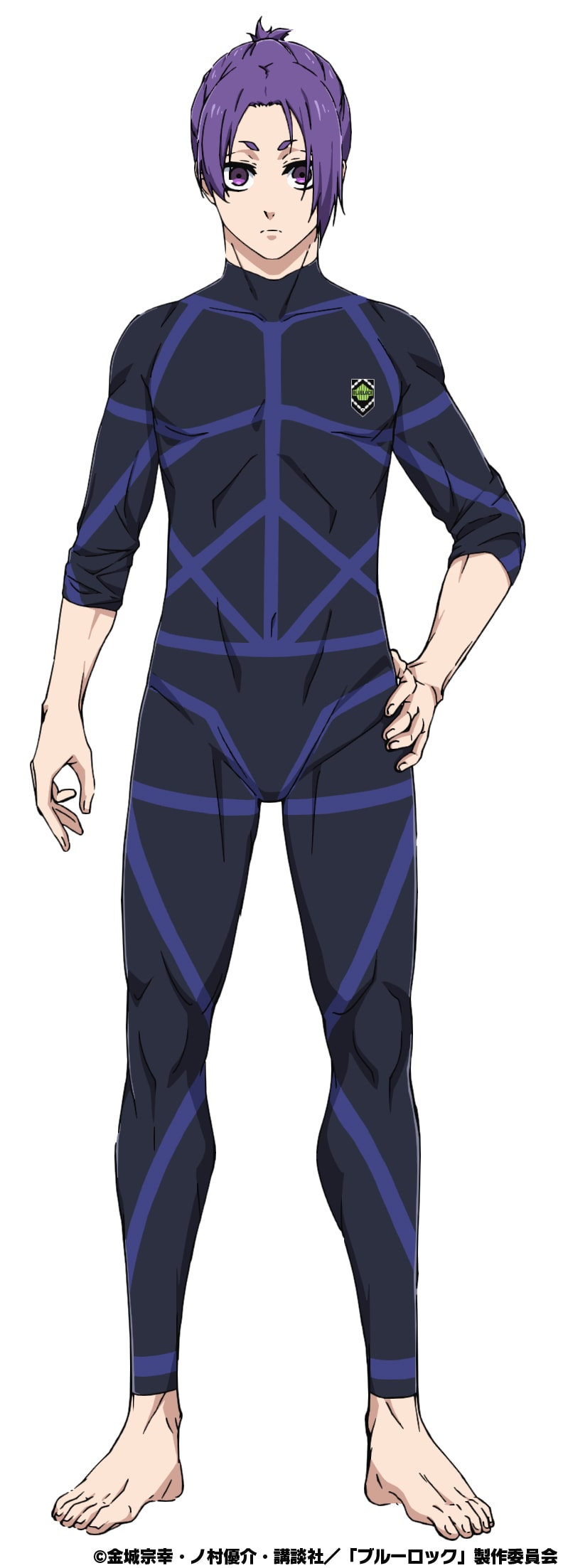 御影玲王（CV：内田雄馬）。あらゆるプレーに対応可能な器用さを持つ