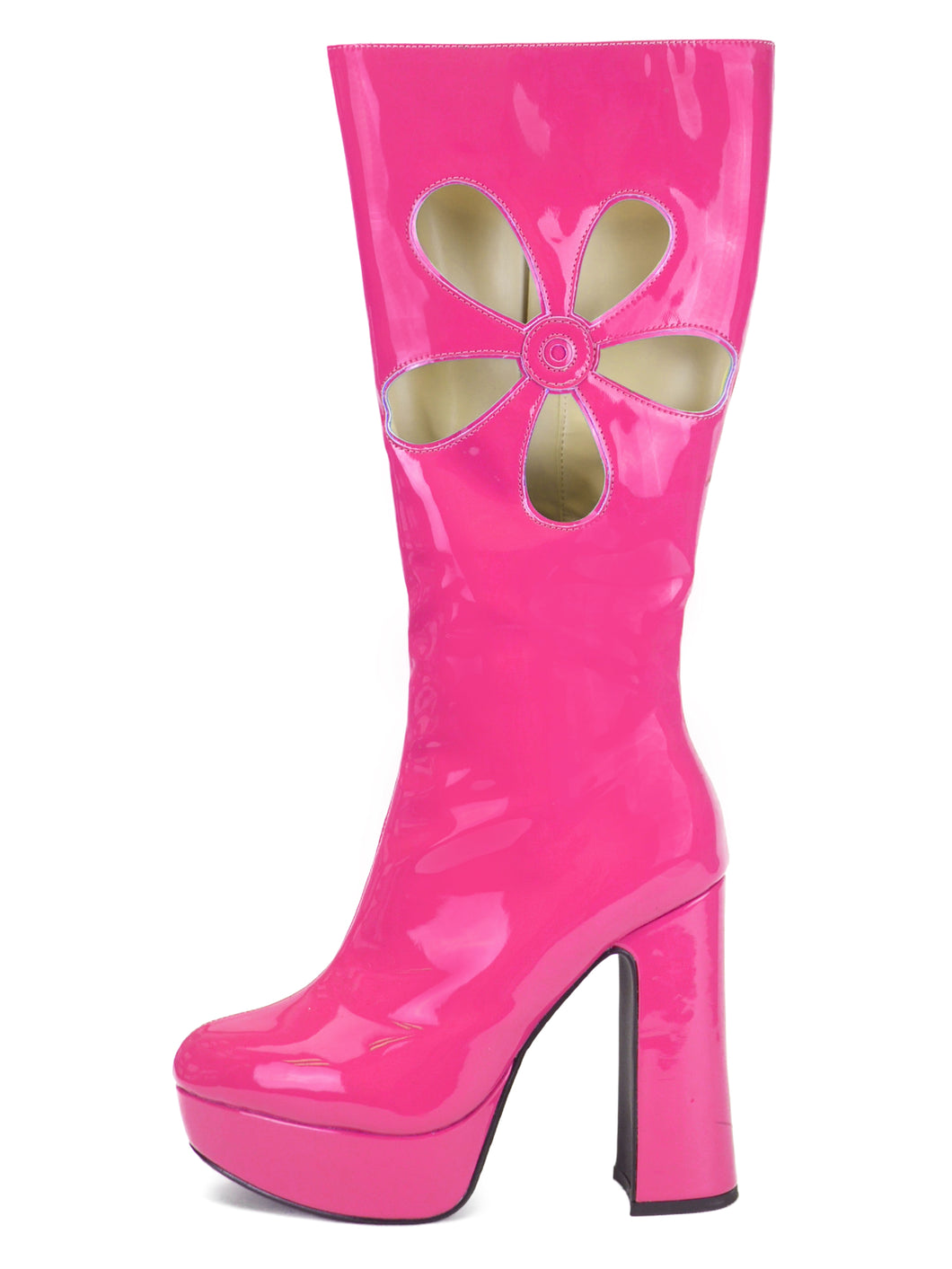 OK×ESPERANZA] Enamel Flower Boots (PEACH) – Office Kiko