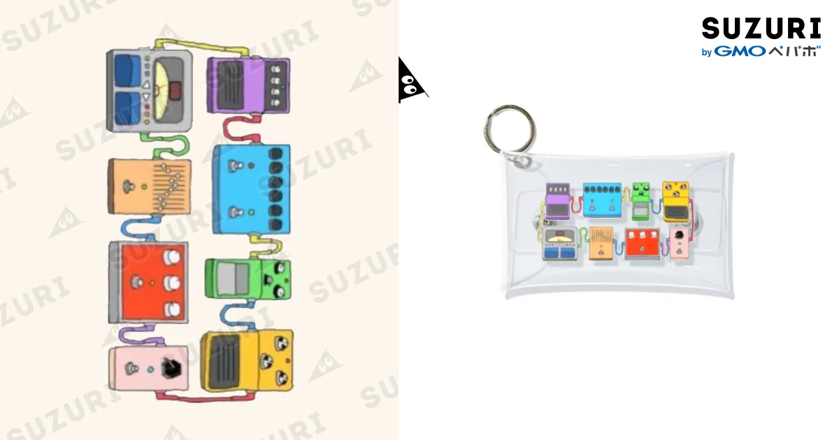 エフェクターボードたち / ❕ ( ak_so049 )のミニクリアマルチケース