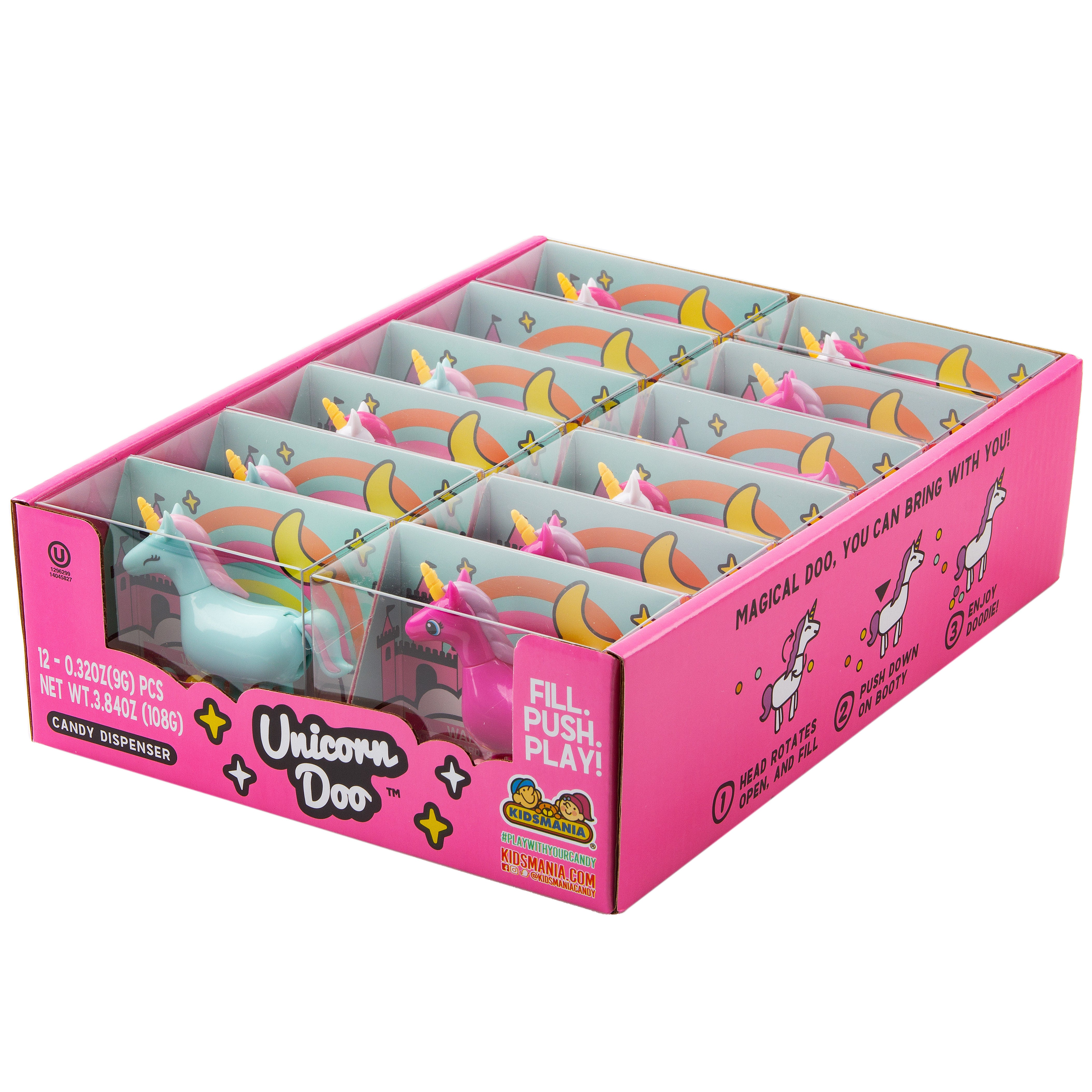 Unicorn Doo Candy Dispenser - 12CT Box – Oh! Nuts