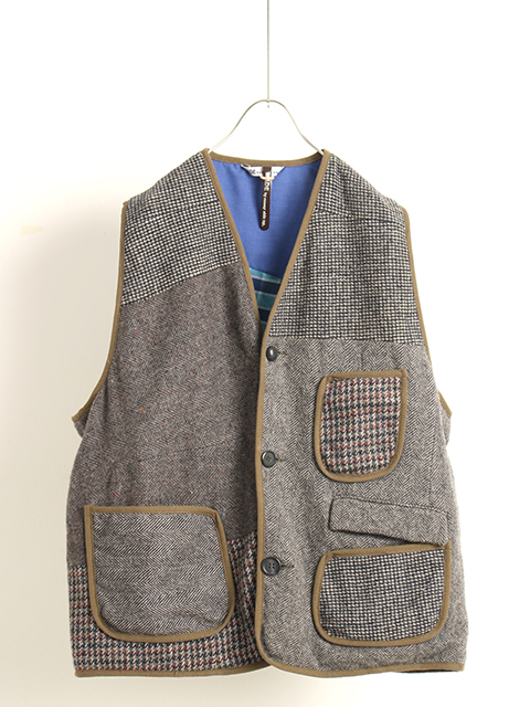 REMAKE TWEED KNIT VEST SUNNY SIDE UP-OIKOS 毎日を楽しく豊かにする