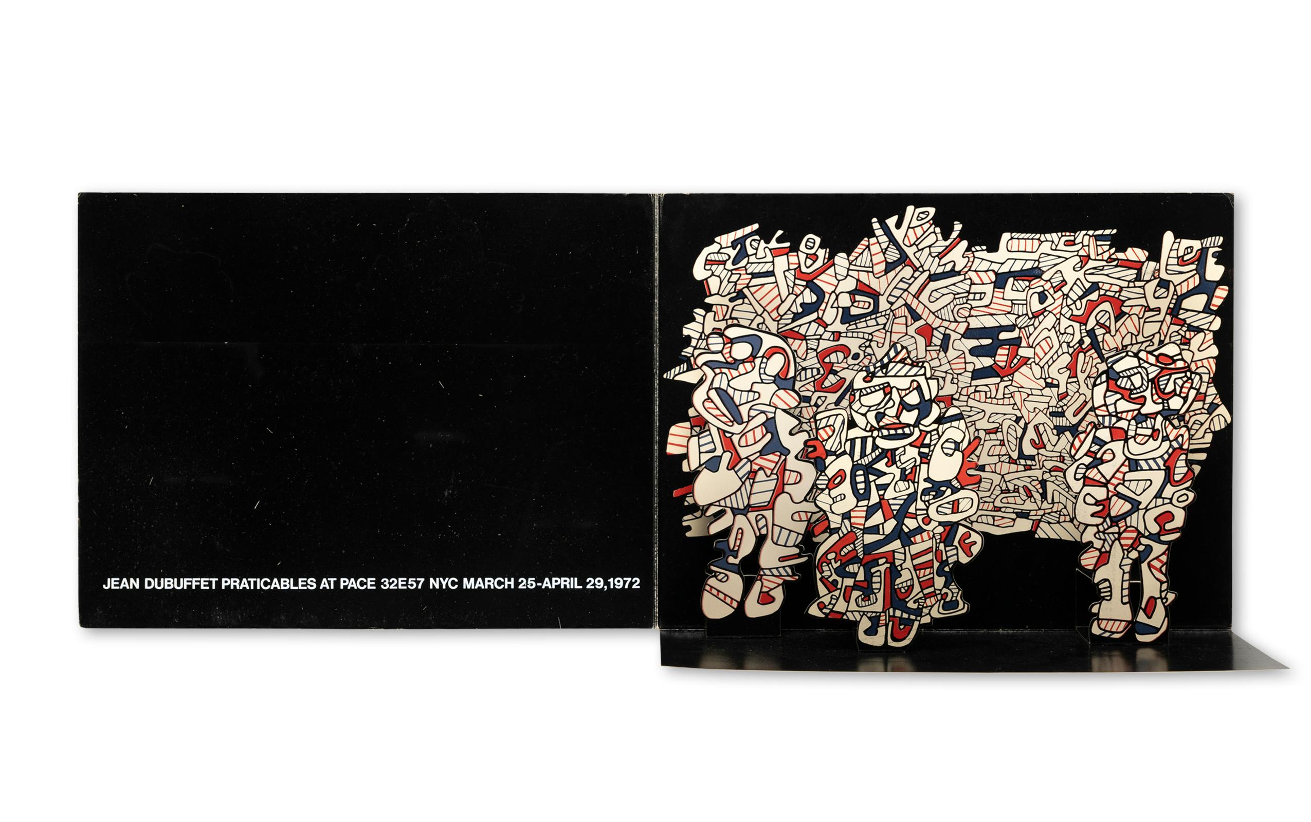 JEAN DUBUFFET: PRATICABLES - INVITATION：ジャン・デュビュッフェ