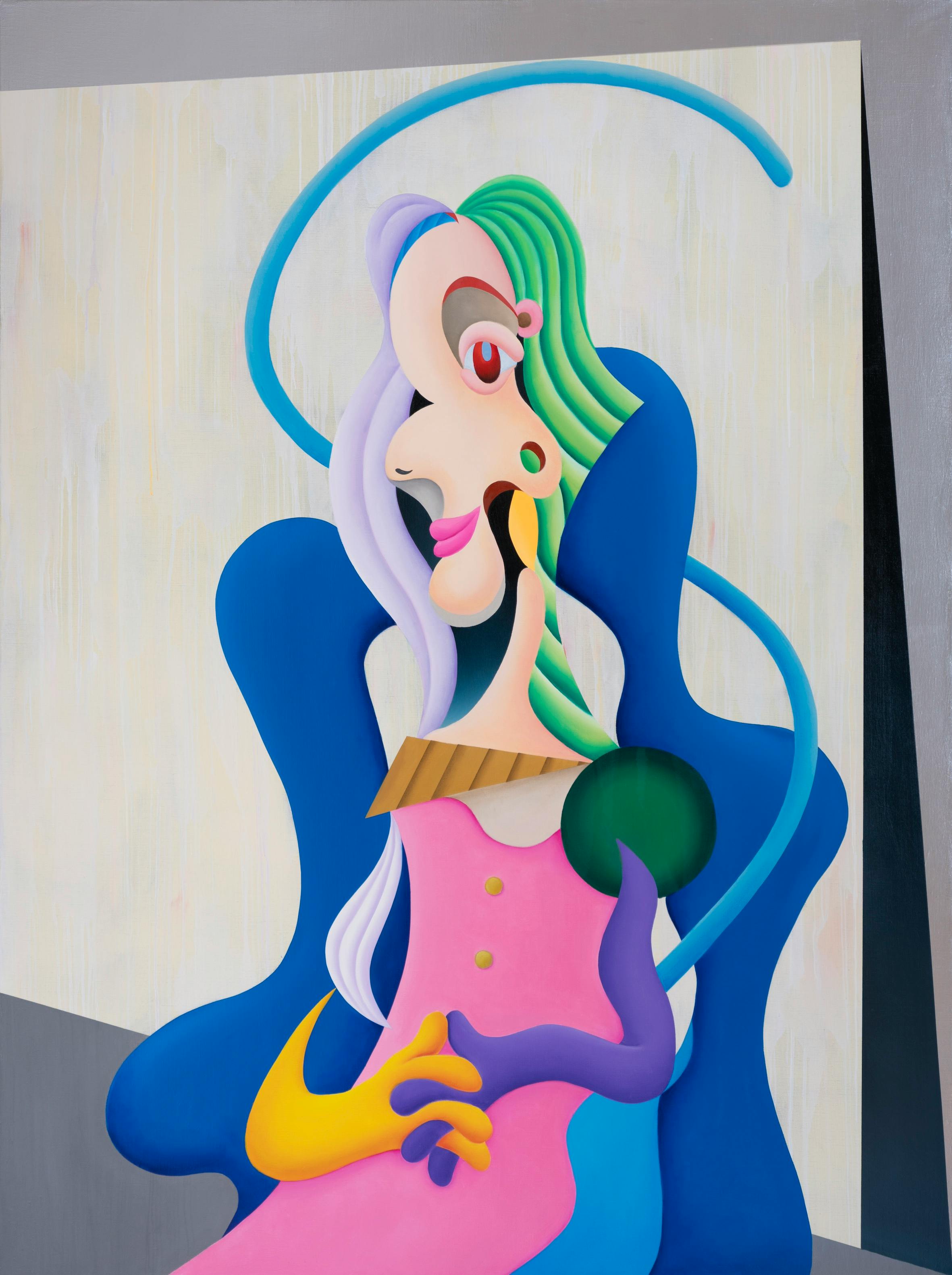 Blue Sofa：塚本暁宣 | OIL - 現代アート・絵画の販売・通販