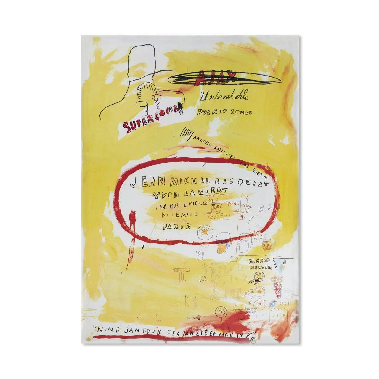 ジャズミュージシャンへのオマージュ。バスキアの大作《Now's the Time