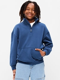 Favorite Fleece Oversized Quarter-Zip for Boys | Old Navy