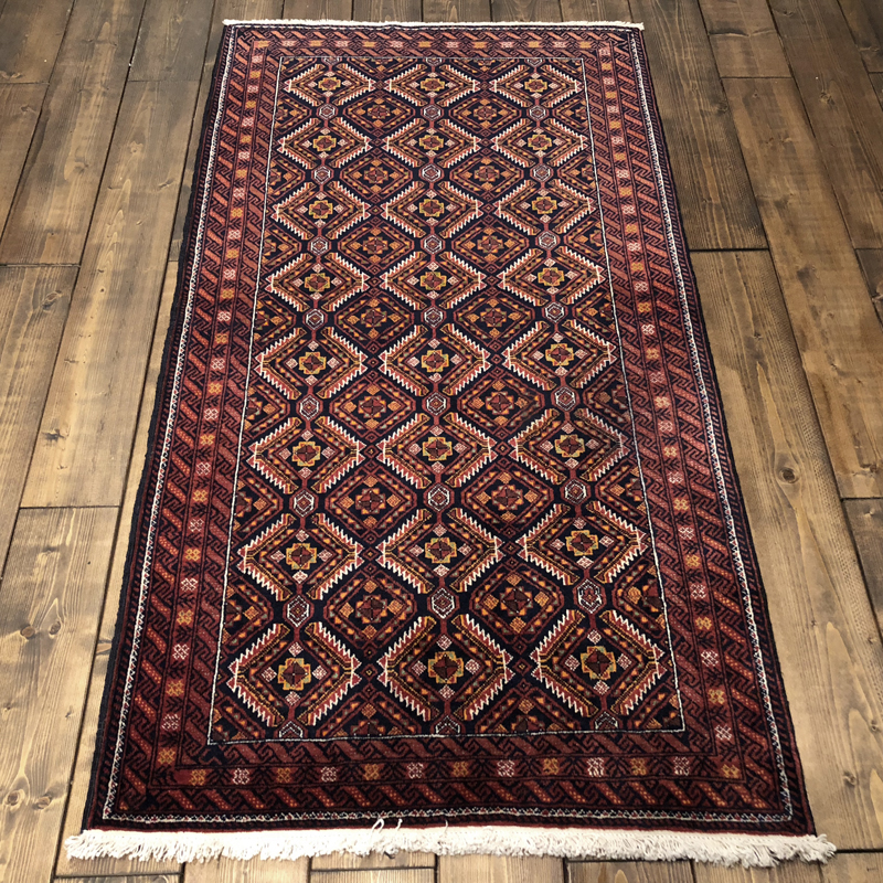 Tribal Rug（トライバル トルクメン ラグ） “菱形文様” 150×82 | OLDS