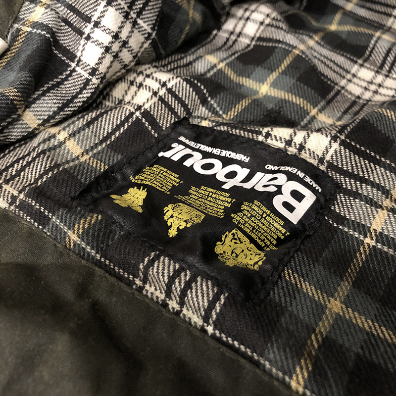 Barbour A128 Hood Sage Large バブアー オイルド フード Lサイズ