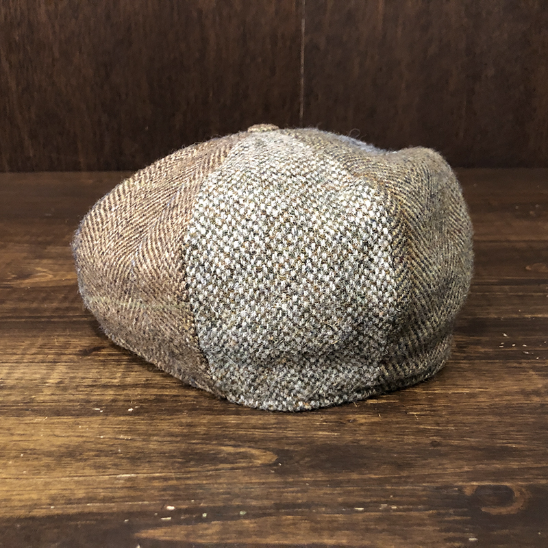 Glen Appin Harris Tweed Multi Color Casquette Newsboy Cap 59cm