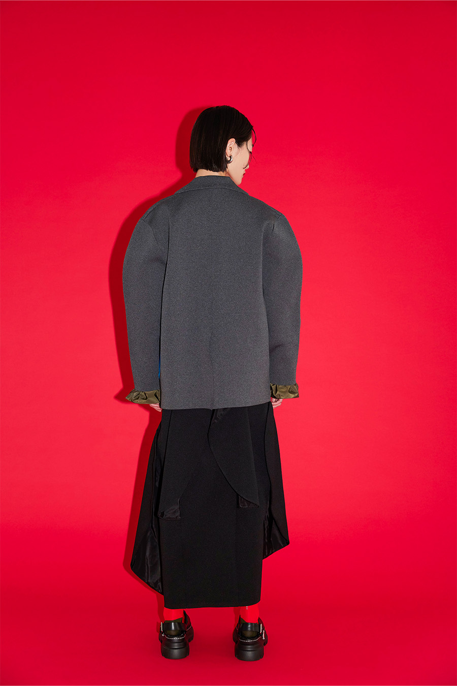 OMMO ONLINE STORE / RANDOM CIRCLE DOCKING KNIT JK