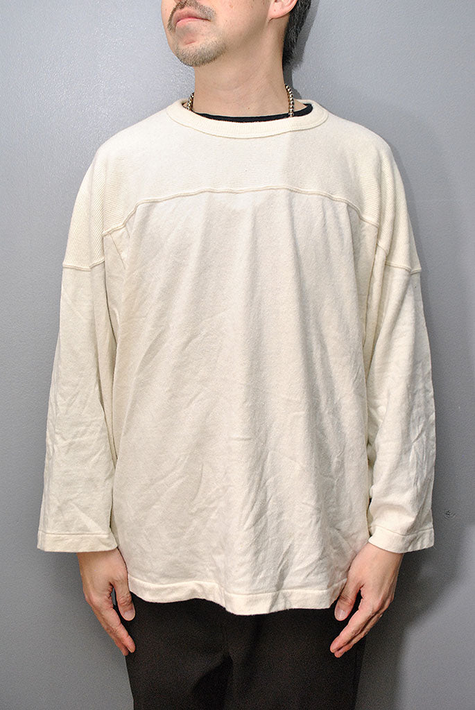 COMOLI ウールフットボールTシャツ