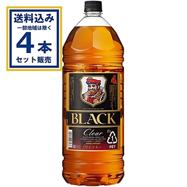 アサヒ ブラックニッカクリア 4000ml×4本(送料無料※一部地域は除く