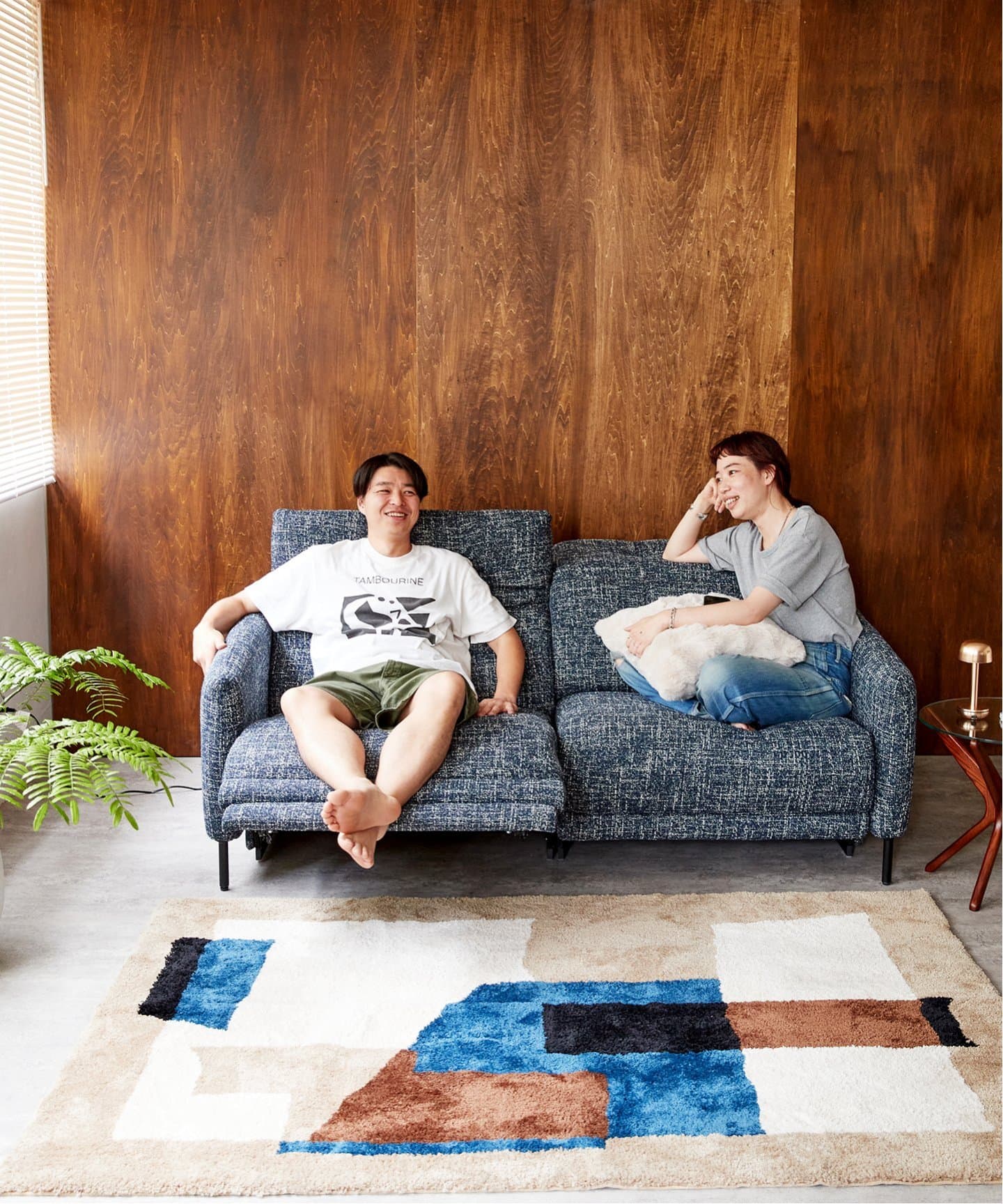 GEOMETRIC RUG 120×160 ジオメトリックラグ 013｜ ジャーナル