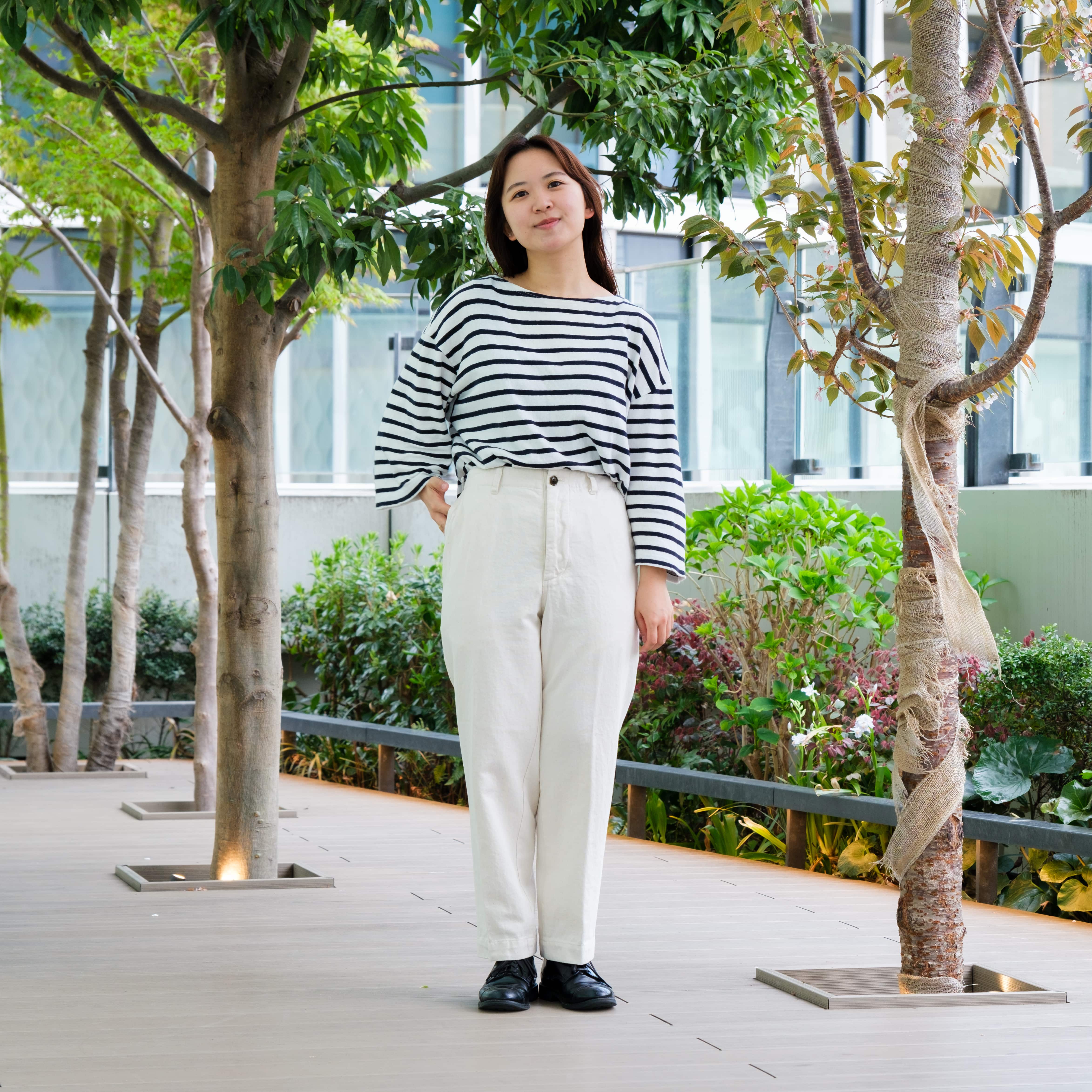 UpcycleLino】BASIC チノ ルーズテーパードパンツ(1 NATURAL)｜ nest