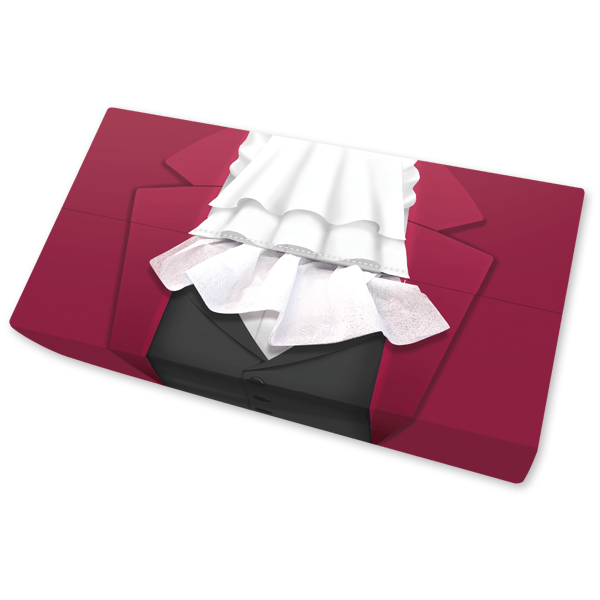 カプコンカフェ×逆転裁判 御剣怜侍のティッシュボックスカバー