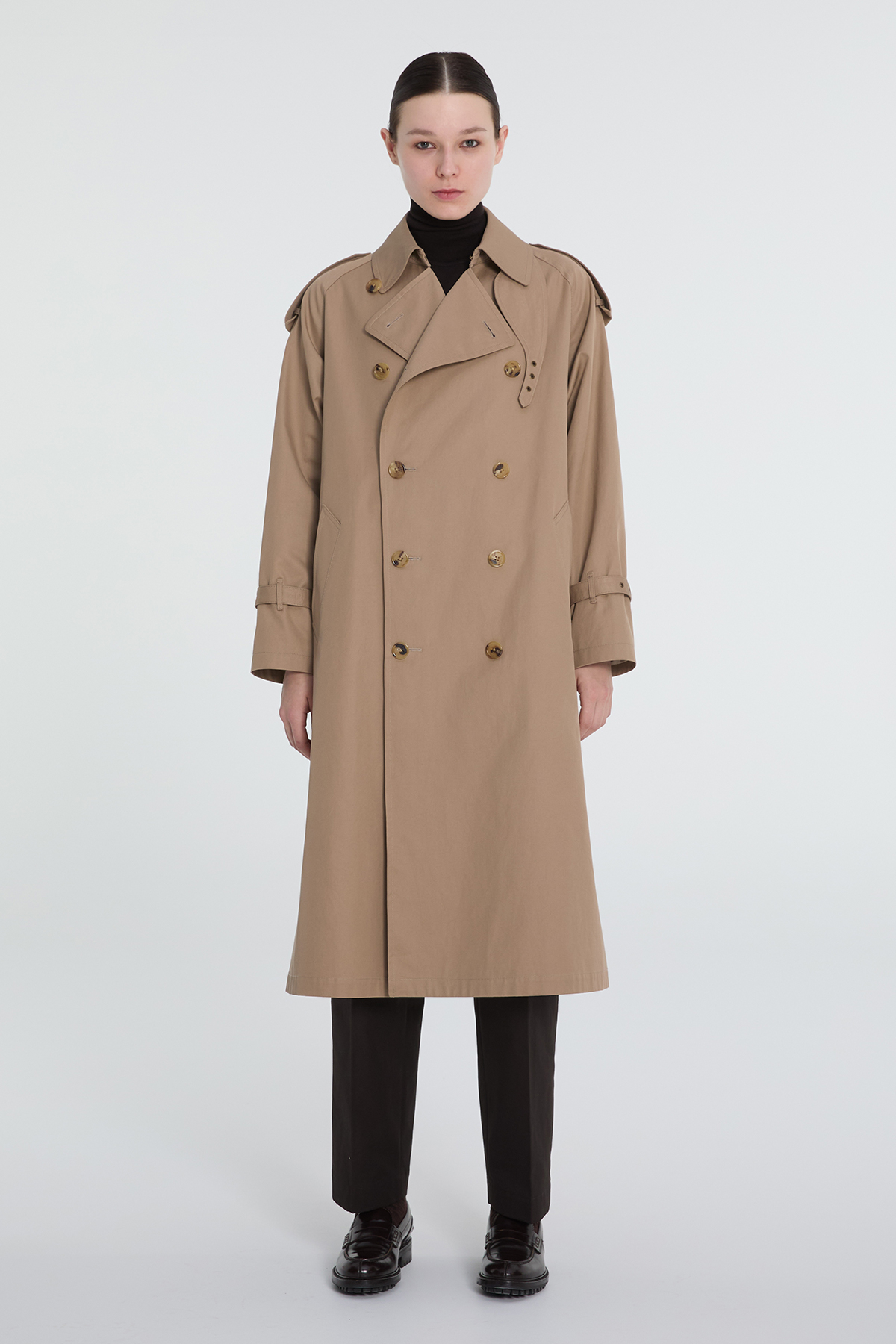 Scye for DAKS ダブルブレストトレンチコート A52V512157｜DAKS