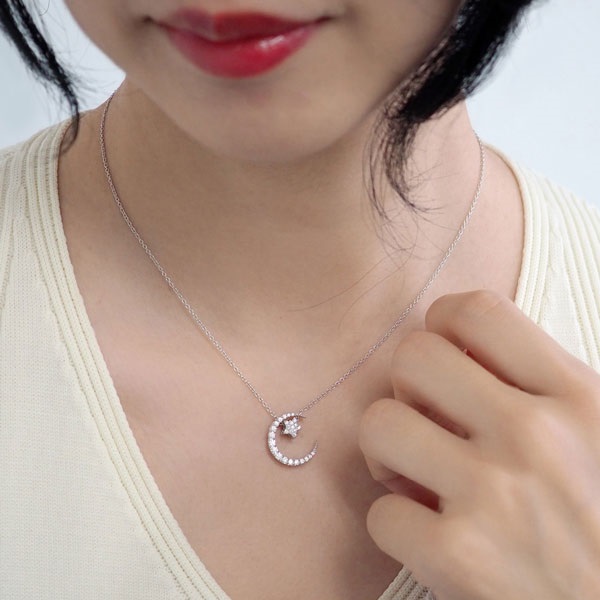 K18WGブラックダイヤモンド/ダイヤモンドネックレス | ポンテヴェキオ