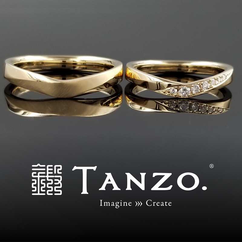 TANZO.(鍛造指輪)公式オンラインショップ / 【恋ぞつもりて】ダイヤ7石ver