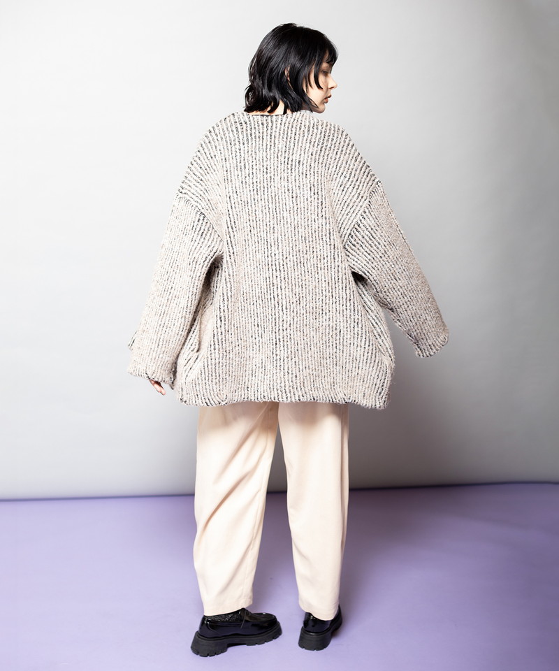 Vネックコクーンニットカーディガン | 【レディースファッション通販