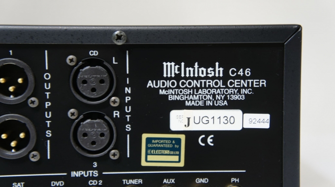 Mcintosh マッキントッシュ c46 プリアンプ｜CAVIN 大阪屋 札幌