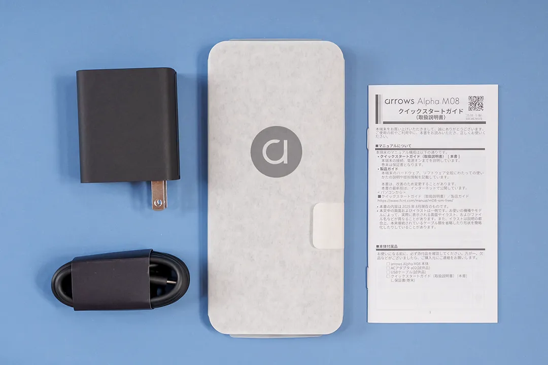 arrows Alpha M08 ホワイトの外観を写真で紹介 – OREFOLDER